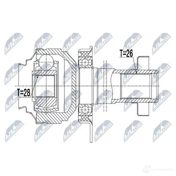 Шрус граната NTY 6CW C6X 1437719420 NPW-VW-051 изображение 2