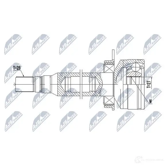 Шрус граната NTY NPW-VV-101 V899 GU3 1437719237 изображение 2