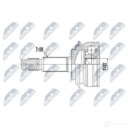 Шрус граната NTY 1437716885 NPZ-TY-101 3F BOWF