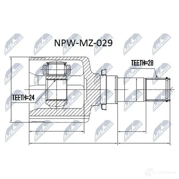 Шрус граната NTY 1437716851 4 KNSEF NPW-MZ-029 изображение 1