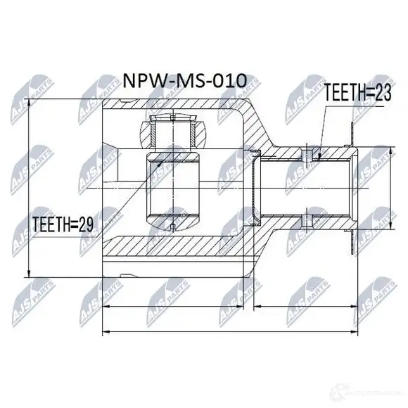 Шрус граната NTY 1437716336 W SVIB NPW-MS-010 изображение 1