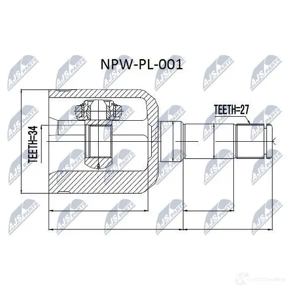 Шрус граната NTY NPW-PL-001 FPI MEF 1437717881 изображение 1