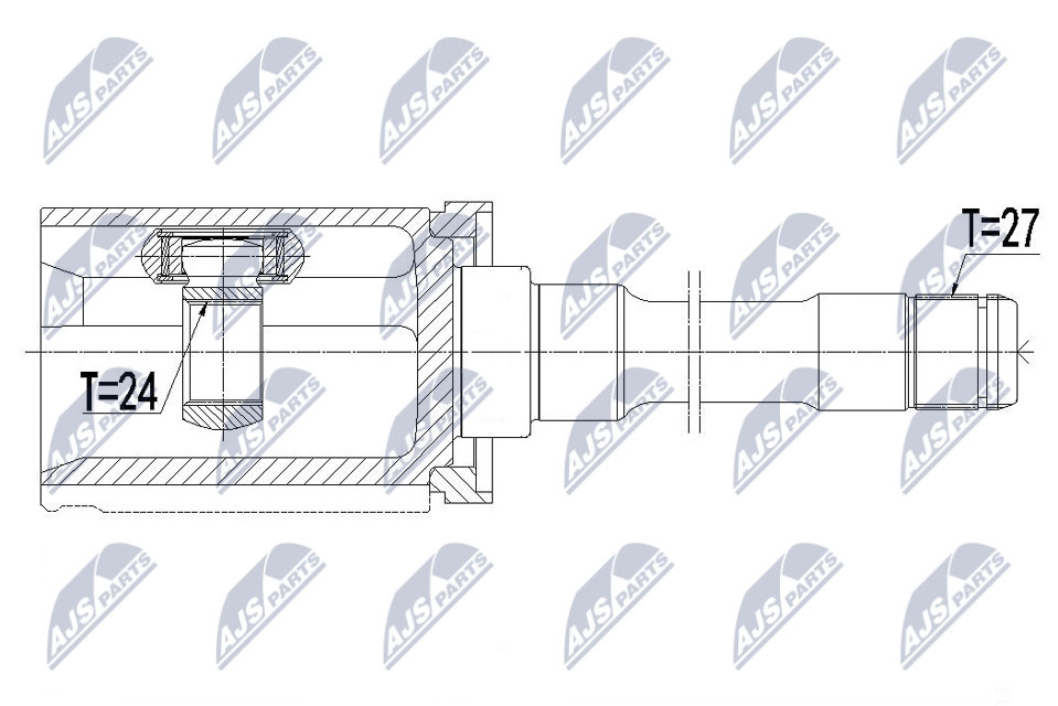 Шрус граната NTY NPW-BM-080 A0U Q6IQ 1440396060 - Изображение 1