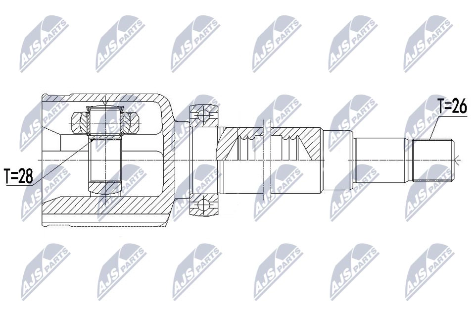 Шрус граната NTY 7 CN14 NPW-FR-116 1440396109 - Изображение 1