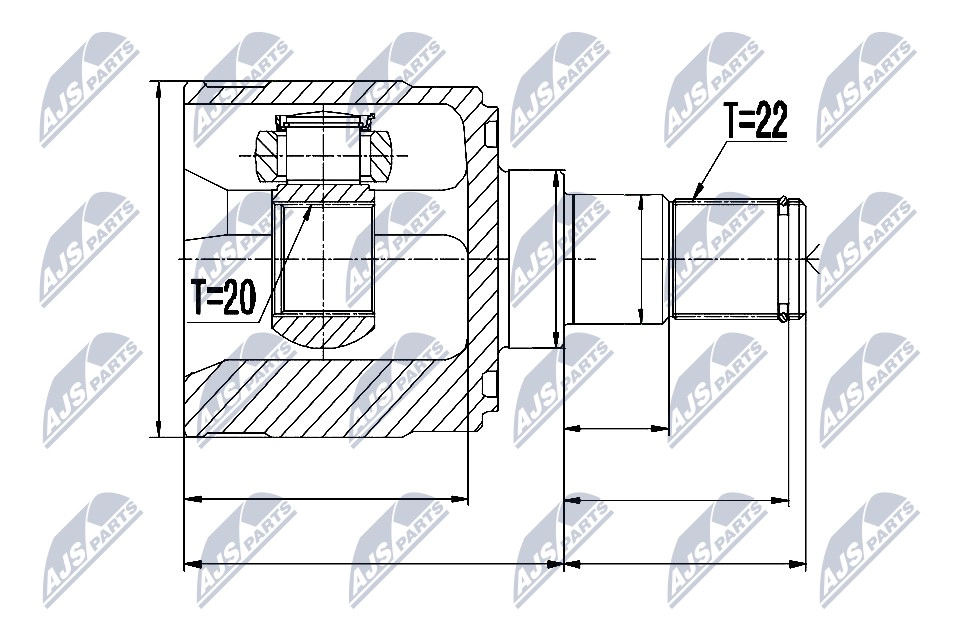 Шрус граната NTY 9Z DVH NPW-KA-329 1440396148 - Изображение 1