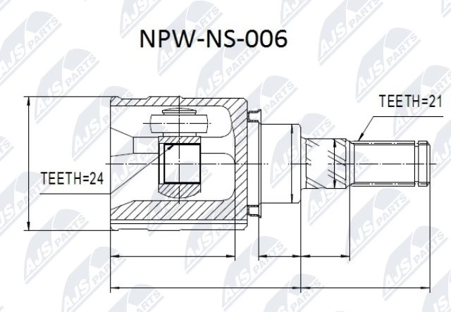 Шрус граната NTY NPW-NS-006 1440396189 TWH UB изображение 0