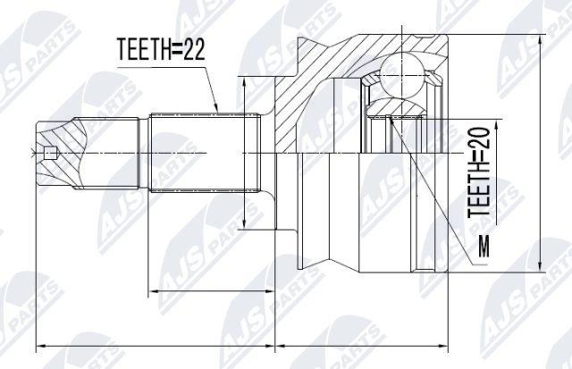 Шрус граната NTY NPZ-FT-036 SEUE 9 1440396415 изображение 0