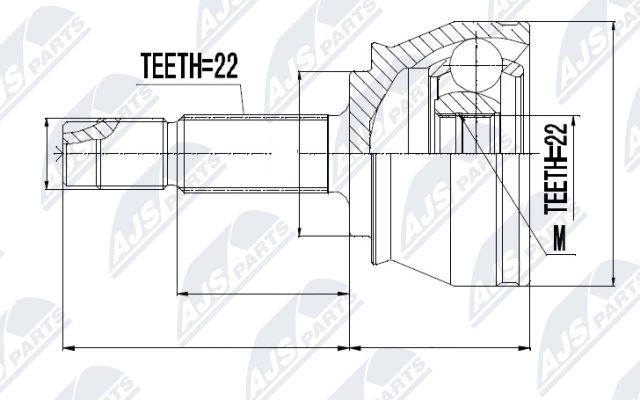 Шрус граната NTY 85NS PPH NPZ-FT-044 1440396419 - Изображение 1