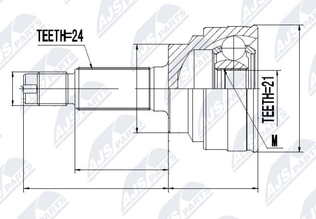 Шрус граната NTY PCQTW V 1440396489 NPZ-KA-342 - Изображение 1