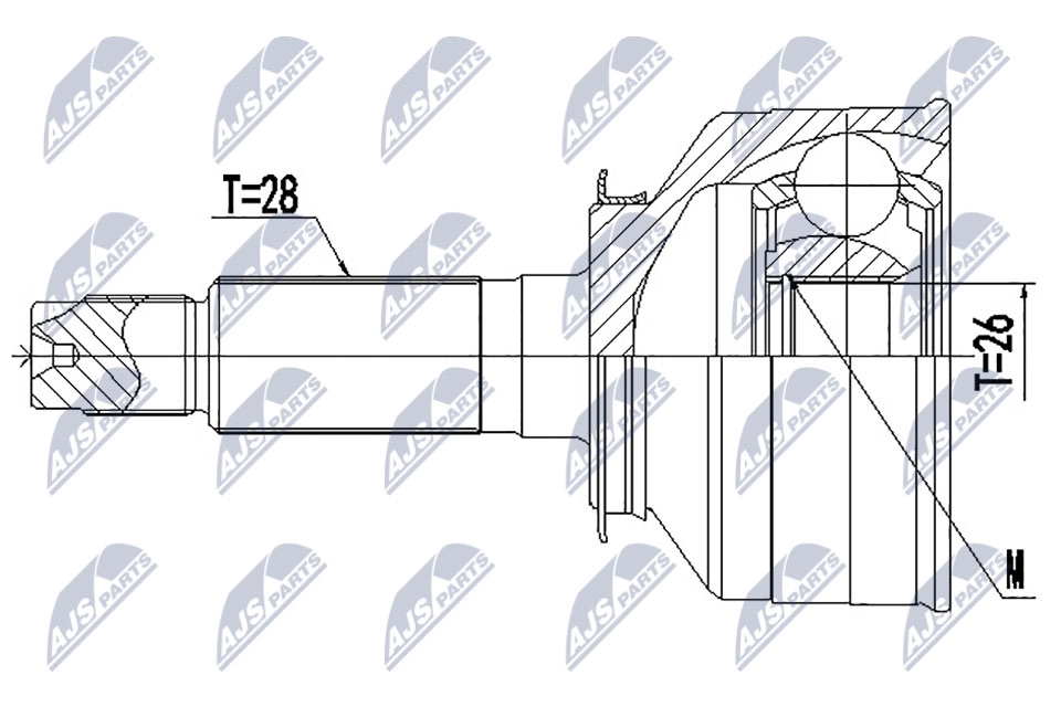 Шрус граната NTY NPZ-KA-366 1440396495 E7GD GU изображение 0