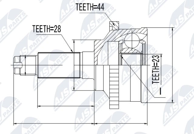 Шрус граната NTY NPZ-MZ-026 BF6L 5 1440396541 - Изображение 1