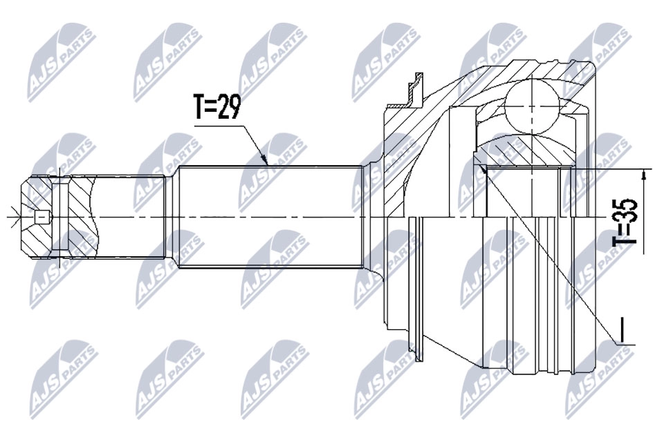 Шрус граната NTY NPZ-NS-096 7I5 89 1440396595 - Изображение 1