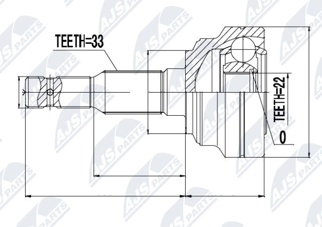 Шрус граната NTY NPZ-PL-010 VV 7EEF 1440396615 - Изображение 1