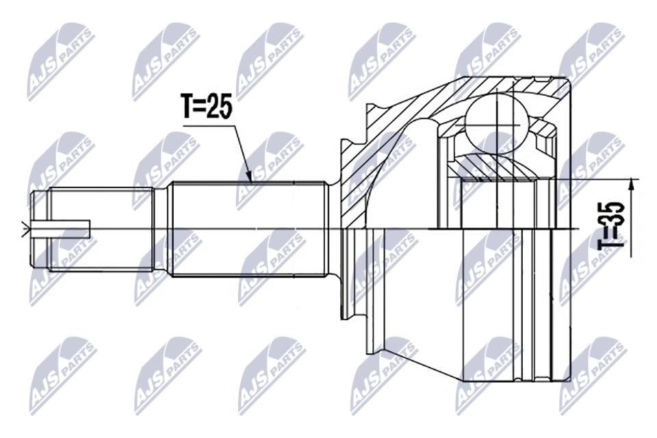 Шрус граната NTY NPZ-PL-044 Z78 EV 1440396632 изображение 0
