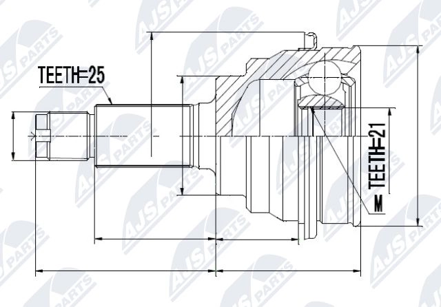 Шрус граната NTY OCW OEG 1440396678 NPZ-SU-010 изображение 0