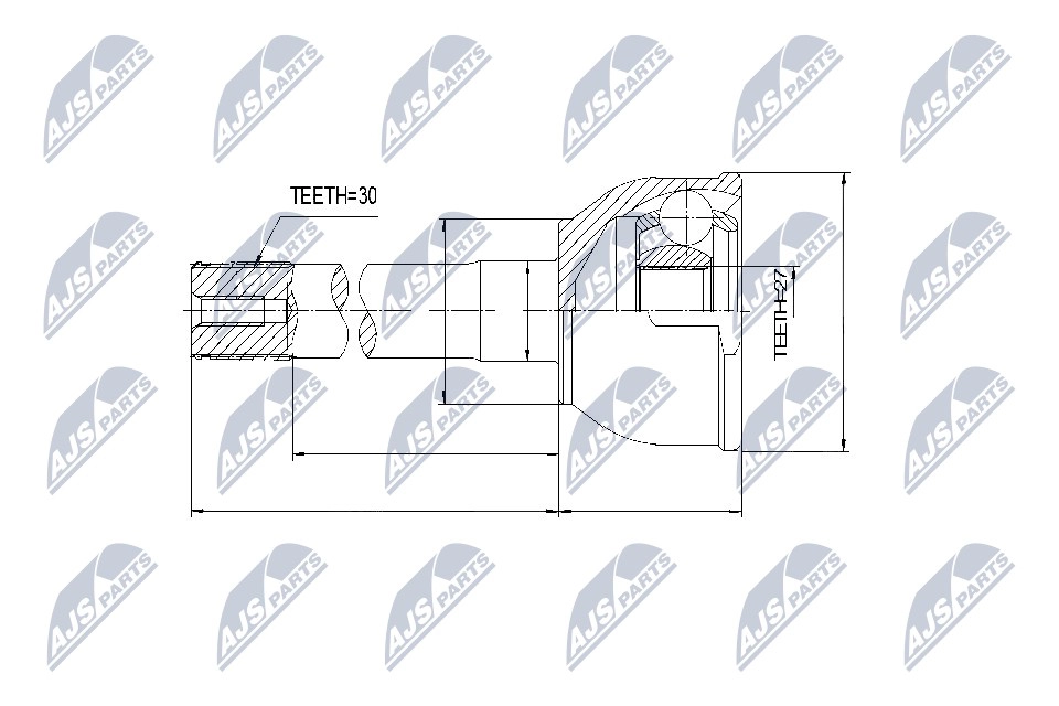 Шрус (граната) NTY C IX4A NPZ-TY-002 1440396691 изображение 0