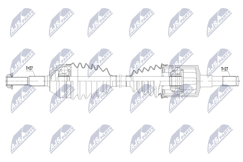 Приводной вал NTY X CZUML 1440421560 NPW-CH-096 - Изображение 1