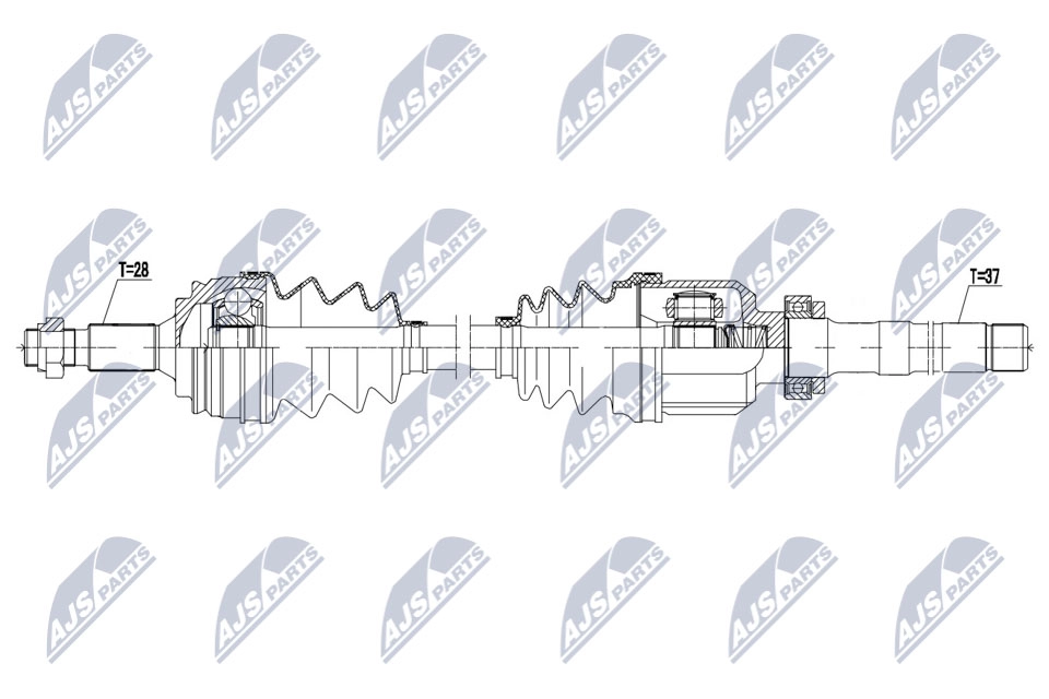 Приводной вал NTY F PPEY1L 1440421609 NPW-CT-123 изображение 0