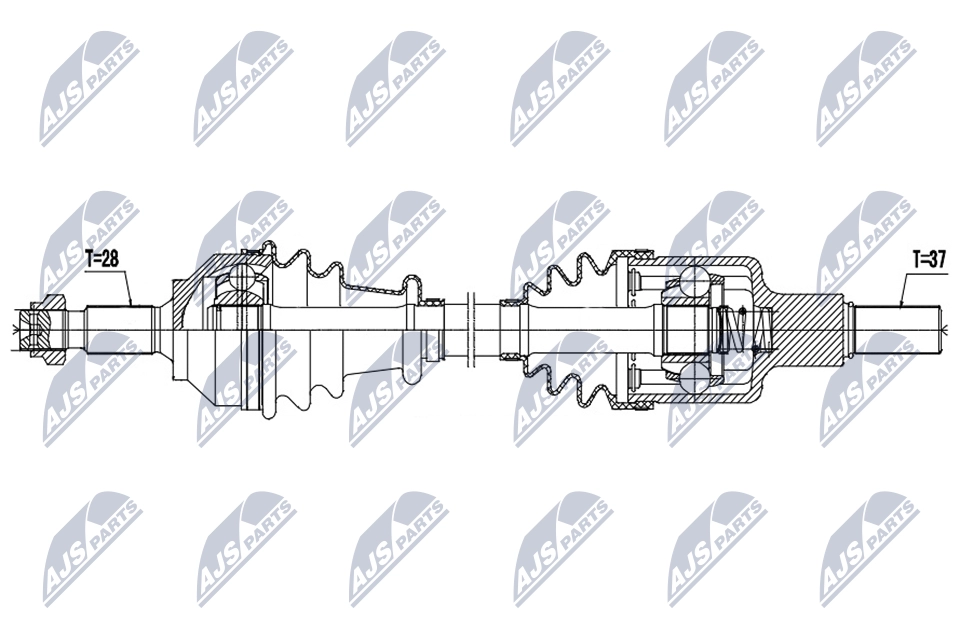 Приводной вал NTY RSHQST J 1440421615 NPW-CT-133 изображение 1