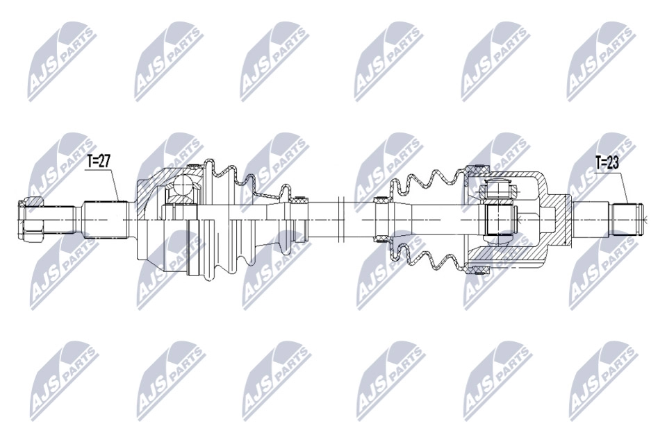 Приводной вал NTY NPW-FR-121 Z65I6 M 1440421636 - Изображение 1