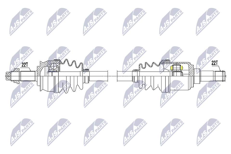 Приводной вал NTY 1440421667 BSVD H NPW-FT-060 изображение 0
