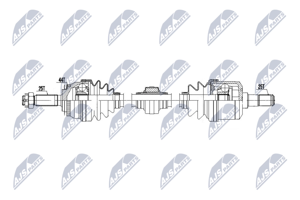 Приводной вал NTY NPW-HY-613 1440421715 BKX8B VJ - Изображение 1