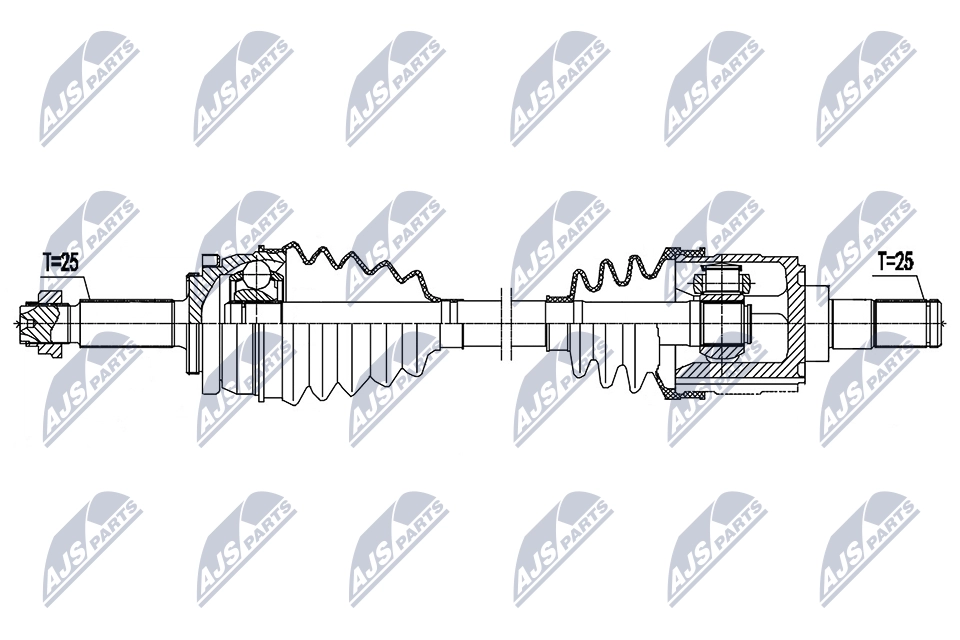 Приводной вал NTY NPW-HY-618 YCR P5 1440421718 изображение 1