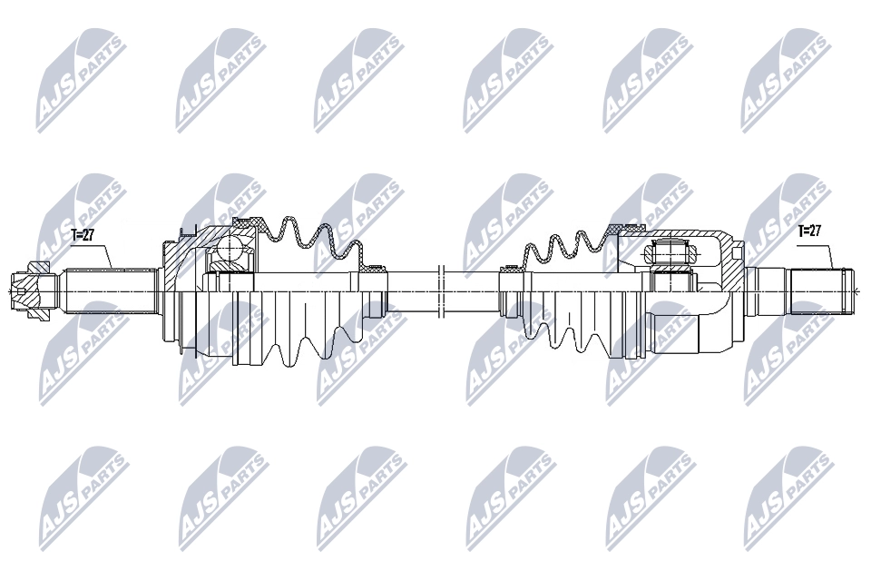 Приводной вал NTY 1440421719 T ZMZ1I NPW-HY-619 изображение 1
