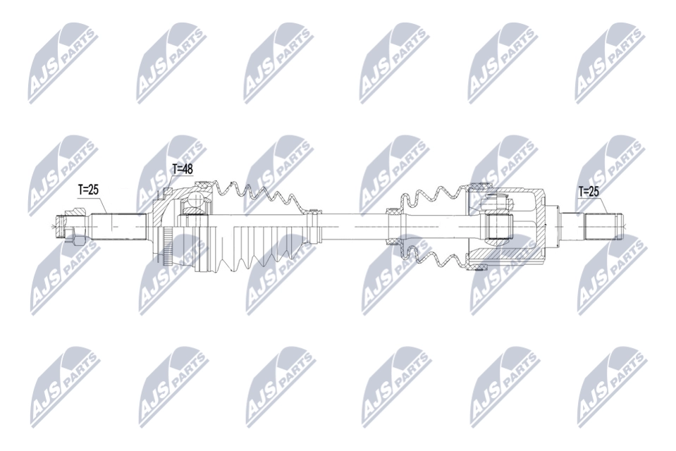 Приводной вал NTY 1440421731 NPW-KA-384 QD1Q X7 изображение 0