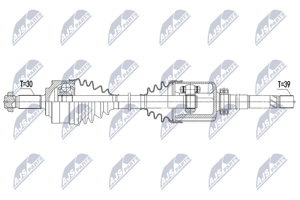 Приводной вал NTY CA5 9F NPW-ME-152 1440421779 изображение 1