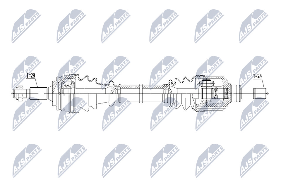Приводной вал NTY 1440421850 8WL UXV NPW-PE-049 - Изображение 1