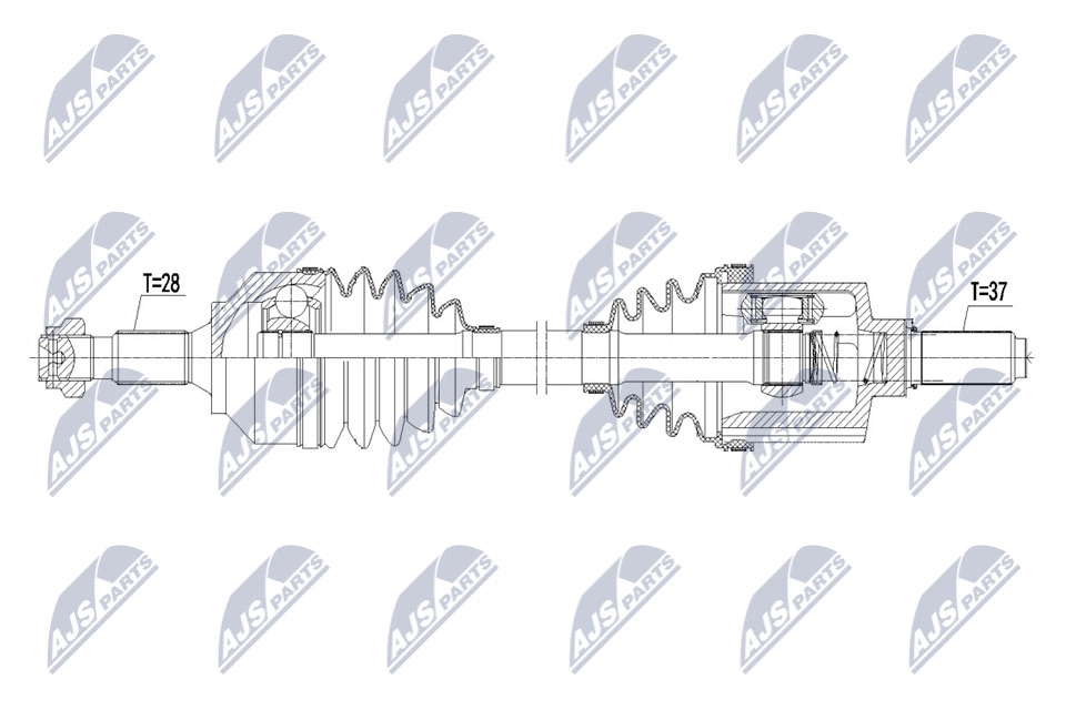 Приводной вал NTY 1440421852 WFJB W NPW-PE-059 - Изображение 1