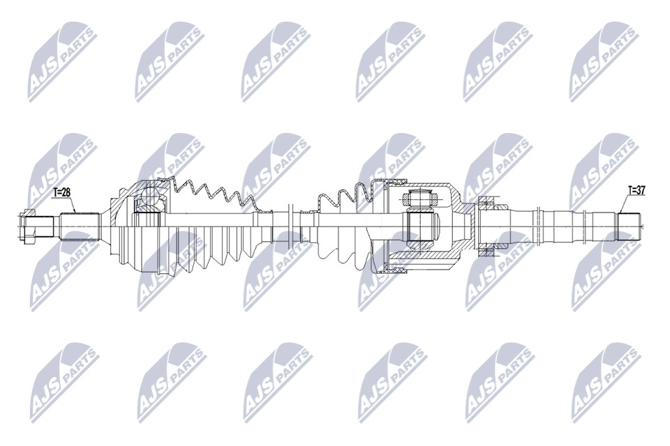 Приводной вал NTY 1440421858 NPW-PE-071 5F U40 - Изображение 1