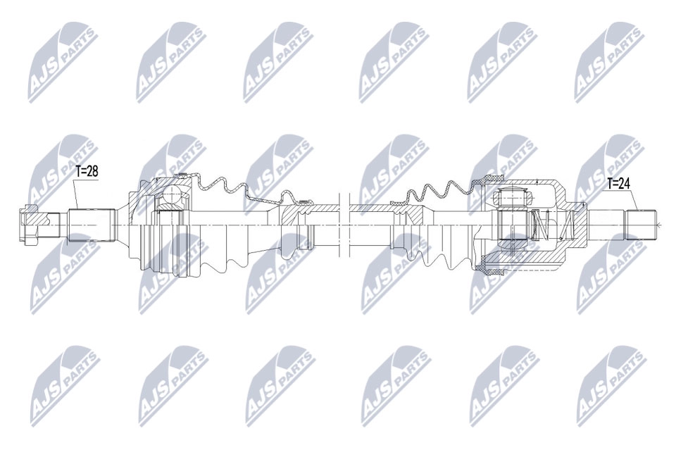 Приводной вал NTY 7HA FX5 NPW-PE-077 1440421861 изображение 0