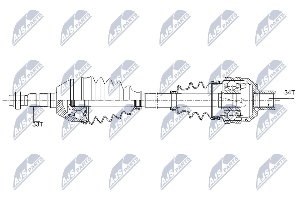 Приводной вал NTY 1440421880 NPW-PL-089 LGIBC BM изображение 0