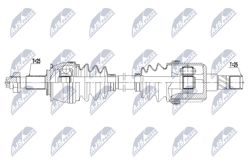 Приводной вал NTY UDFM 2 1440421893 NPW-PL-127 - Изображение 1