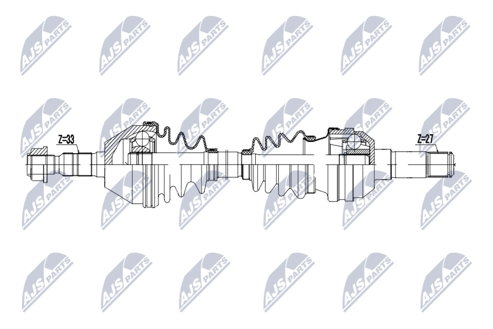 Приводной вал NTY 3VM S4 NPW-PL-141 1440421900 изображение 0