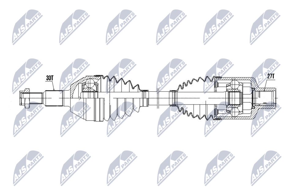 Приводной вал NTY 8P I3ZL 1440421903 NPW-PL-144 - Изображение 1