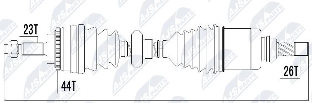 Приводной вал NTY 5KKZ M 1440421914 NPW-RE-017 изображение 0