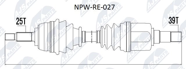 Приводной вал NTY 1440421920 NPW-RE-027 A T1IAB изображение 0