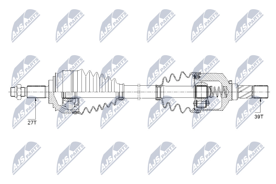 Приводной вал NTY 1440421935 NPW-RE-154 O S1BV - Изображение 1