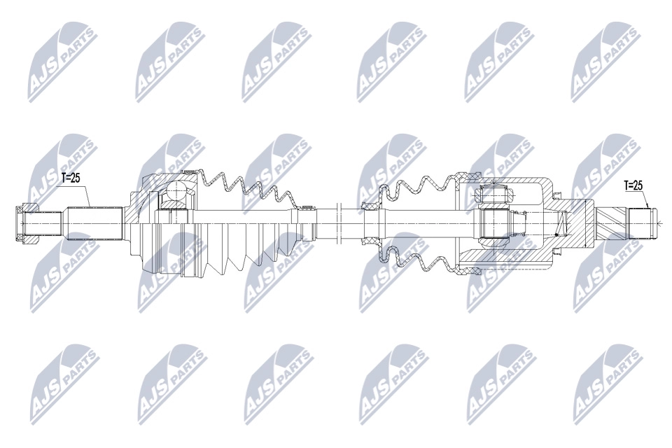 Приводной вал NTY 7LA6 V NPW-RE-178 1440421949 - Изображение 1