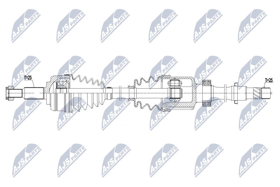 Приводной вал NTY 1440421950 3E L4M NPW-RE-179 - Изображение 1