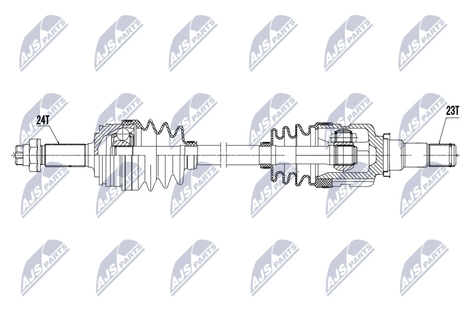 Приводной вал NTY NPW-TY-170 1440421999 5IC6 T изображение 0