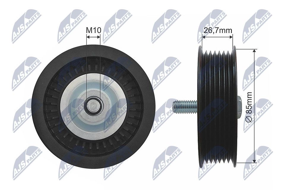 Обводной ролик приводного ремня NTY 4NBR L5 1440413463 RNK-ME-016 изображение 0