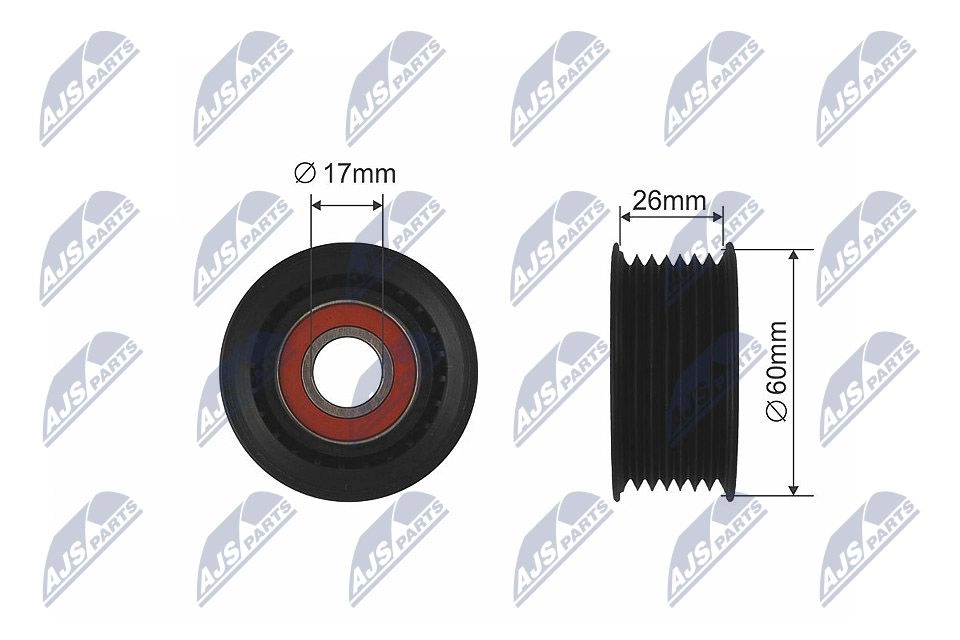 Паразитный обводной ролик приводного ремня NTY 1440413692 RNK-SU-007 K 518W изображение 0