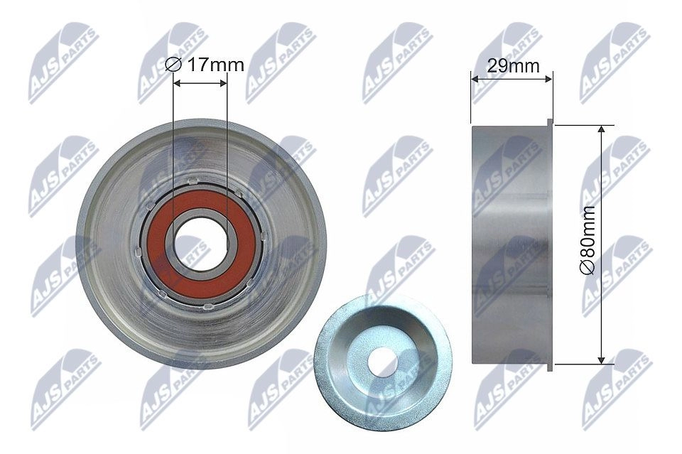 Паразитный обводной ролик приводного ремня NTY Q2O 4AKI RRK-MS-000 1440413823 изображение 0