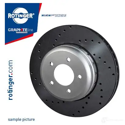 Тормозной диск ROTINGER VA XEMN 1437684246 rt71004hpglt3