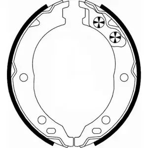 Тормозные колодки ручника, комплект HELLA PAGID 8DA 355 050-671 G3JVTV H983 0 3719542 изображение 0