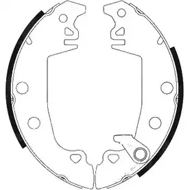 Тормозные колодки, комплект HELLA PAGID 3719707 8DB 355 001-201 17ITH83 H866 0 изображение 0